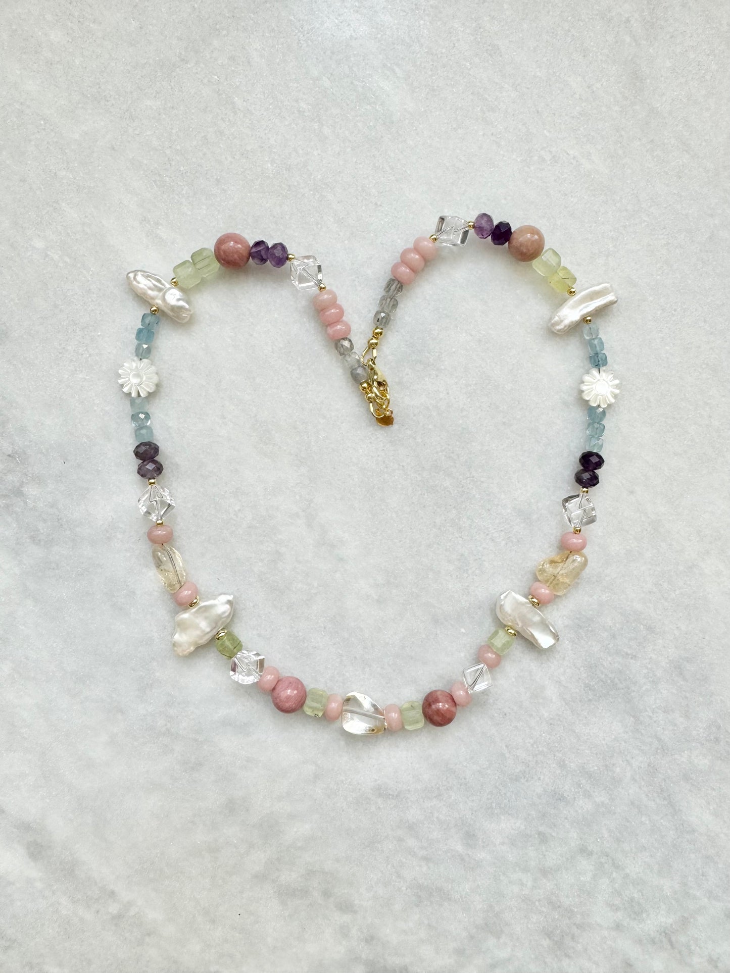 Rainbow Gemstone Last Night’s Dream Necklace