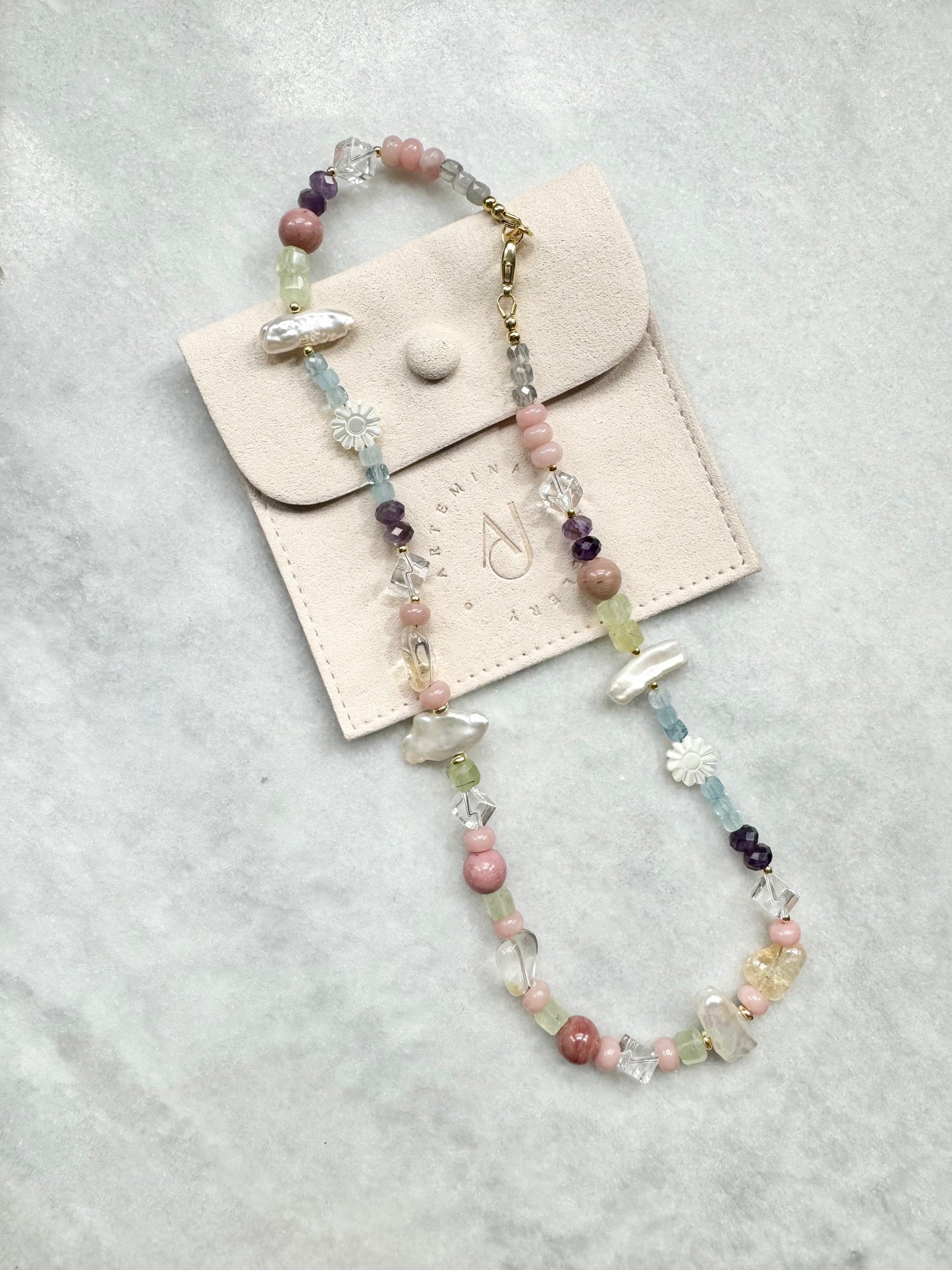 Rainbow Gemstone Last Night’s Dream Necklace