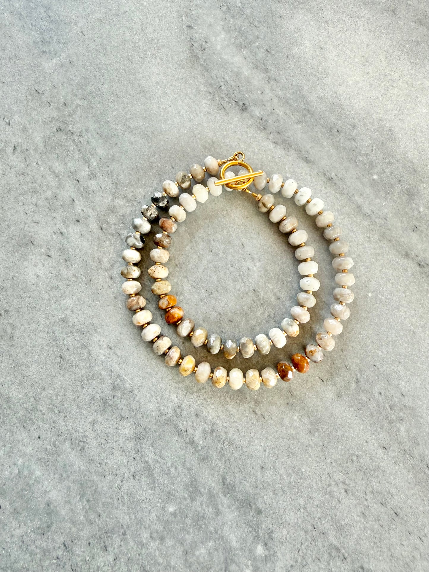 Bostwana Agate Boho Necklace