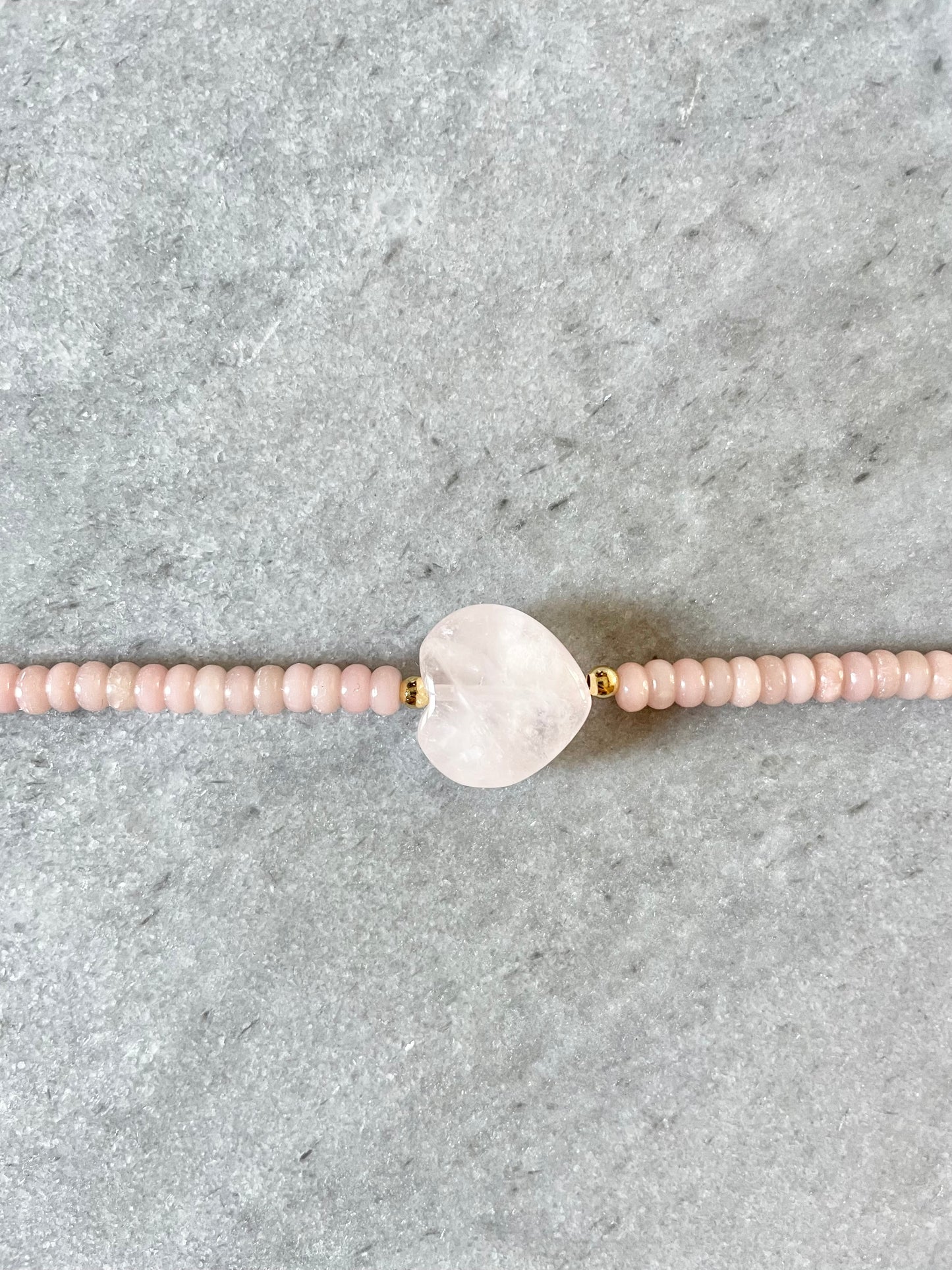 Pink Opal & Rose Quartz Love Bracelet