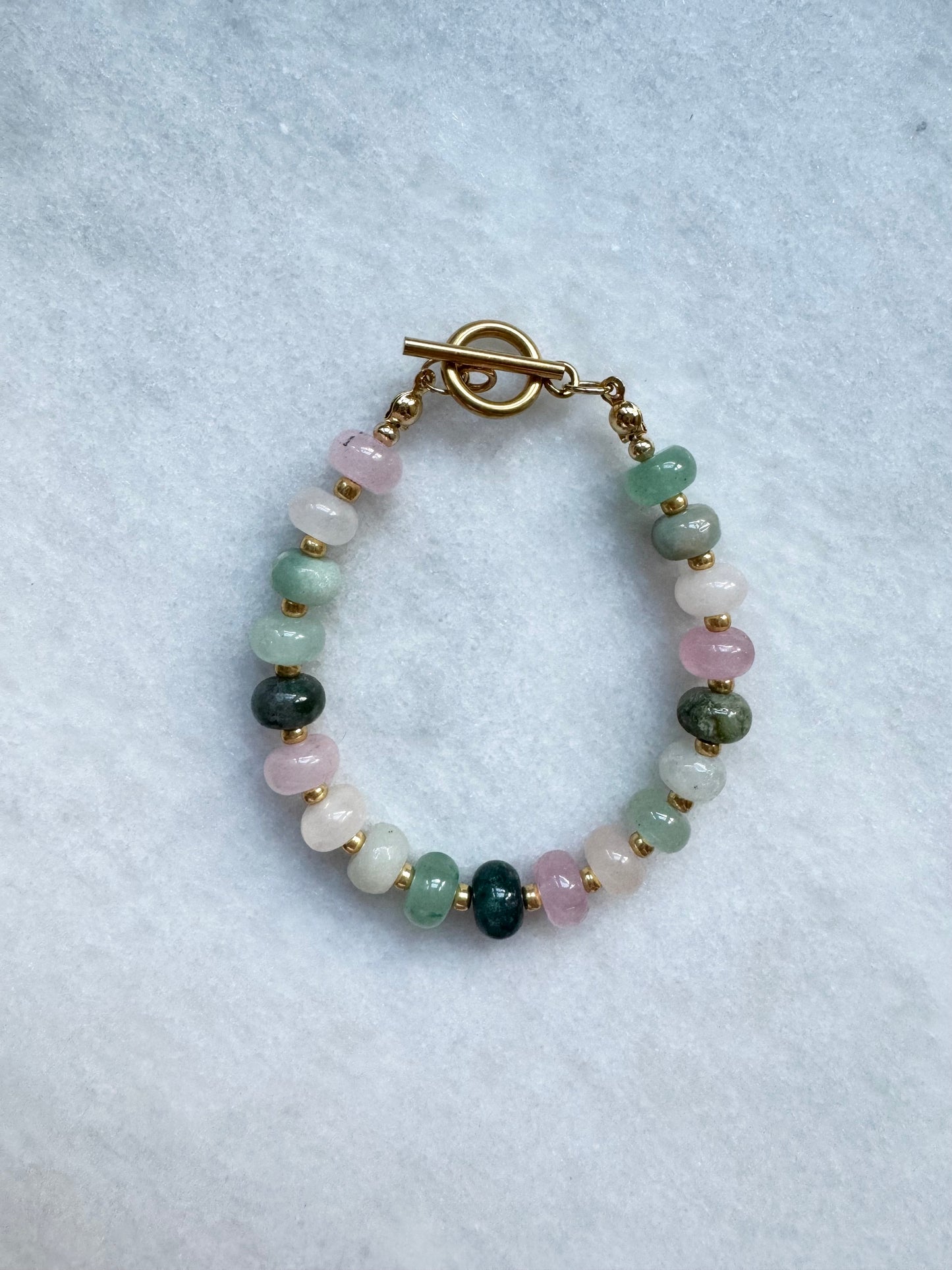 multi stone beaded bracelet