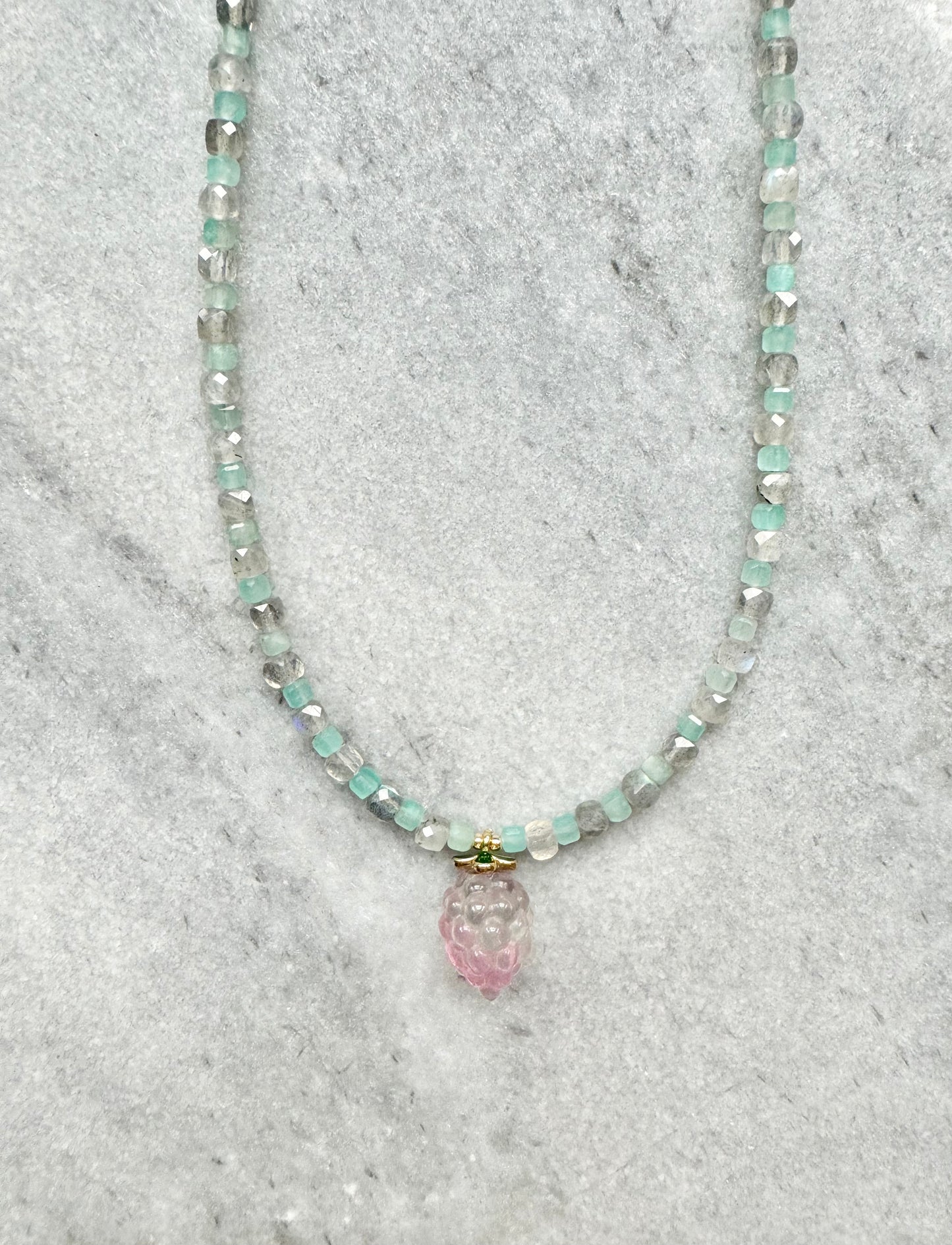 Amazonite & Labradorite Fruit Necklace