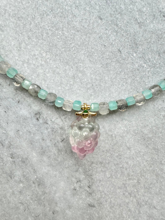 Amazonite & Labradorite Fruit Necklace