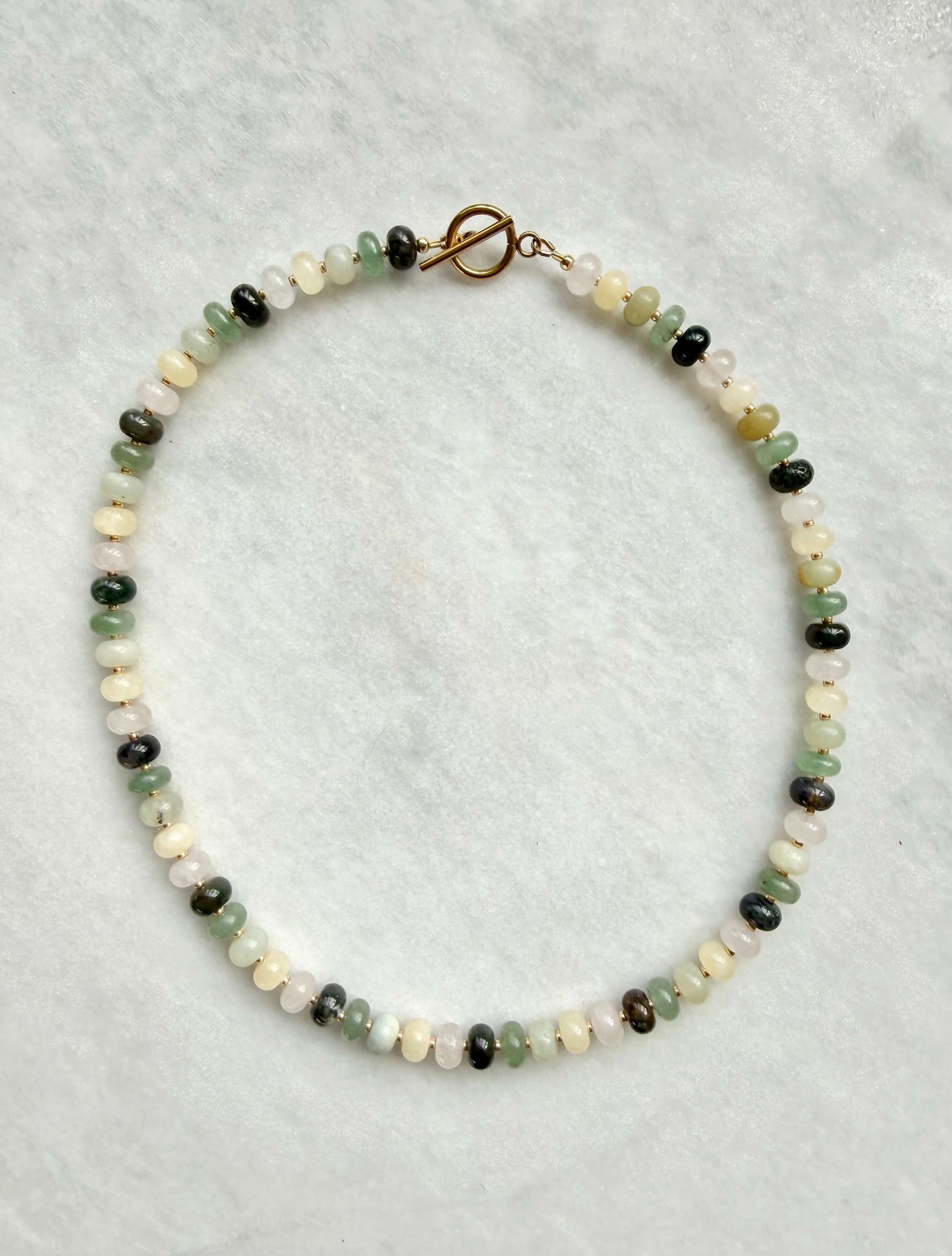 Spring Garden Rondelle Necklace