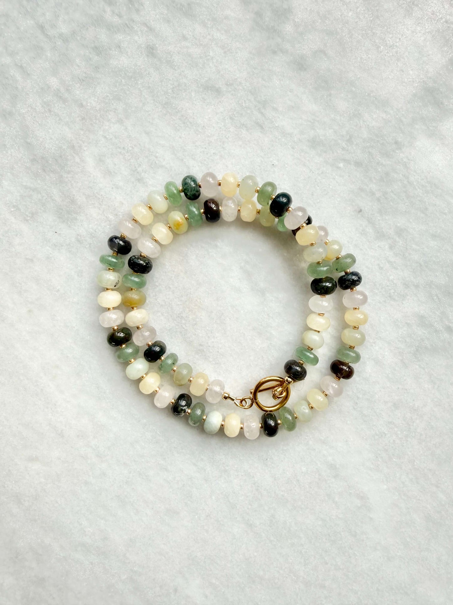 Spring Garden Rondelle Necklace