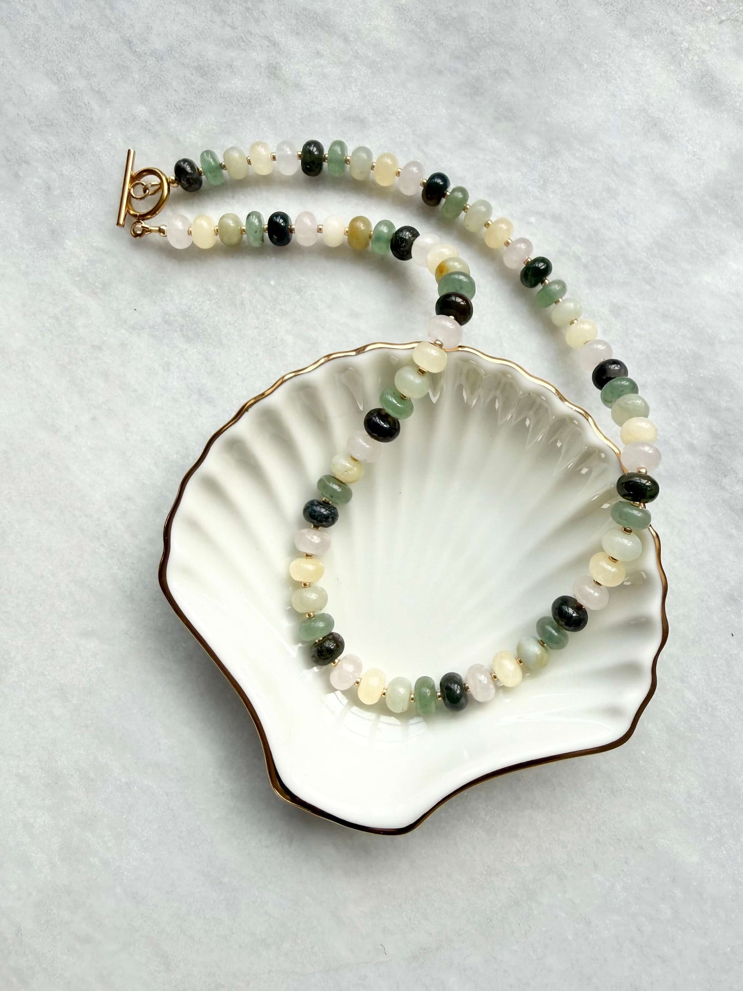 Spring Garden Rondelle Necklace