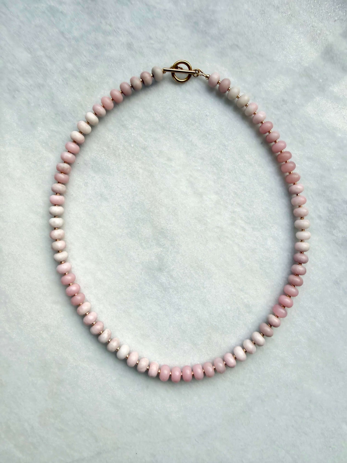 Cherry Blossom Rondelle Necklace