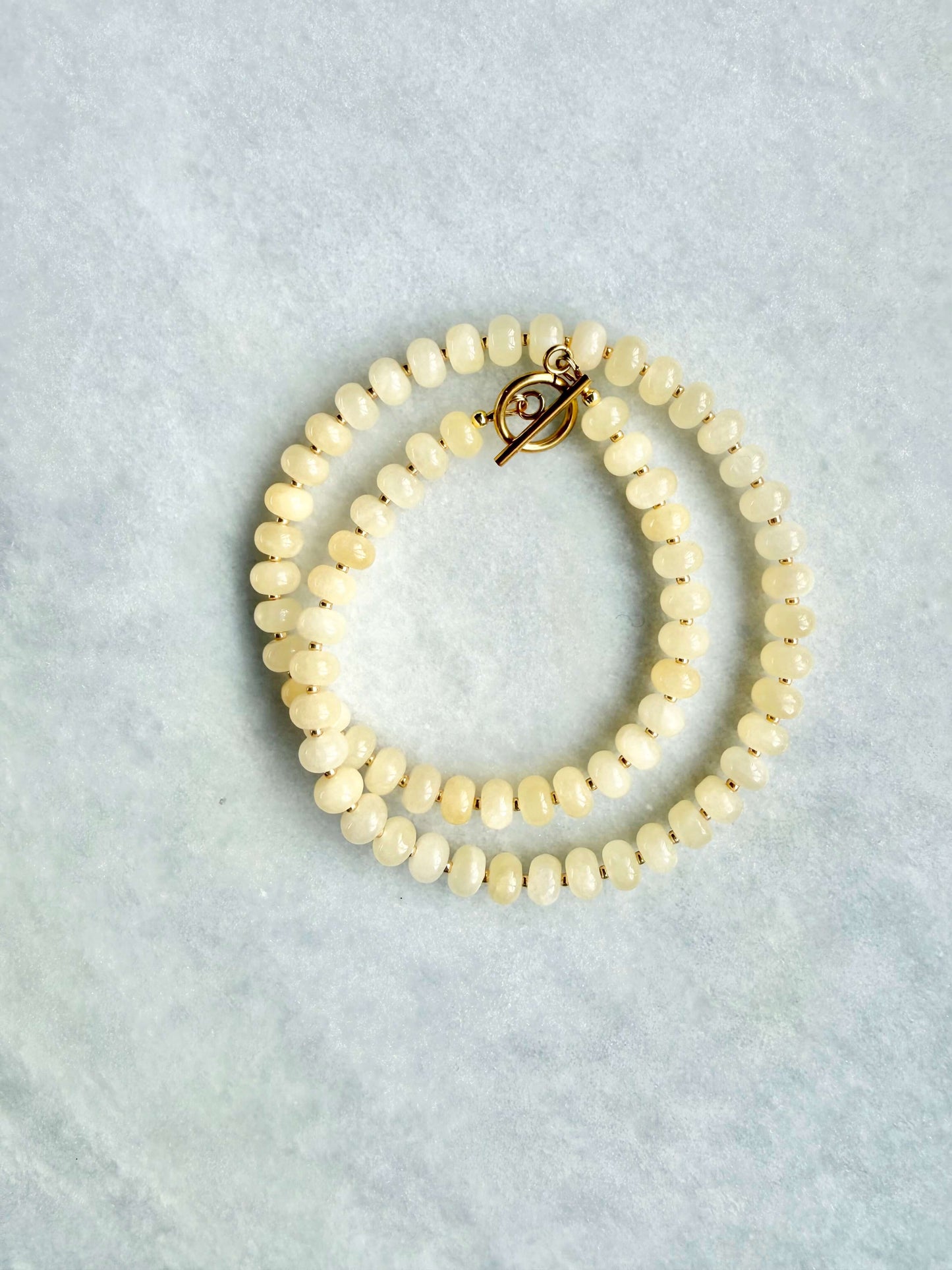 Lemon Blossom Rondelle Necklace