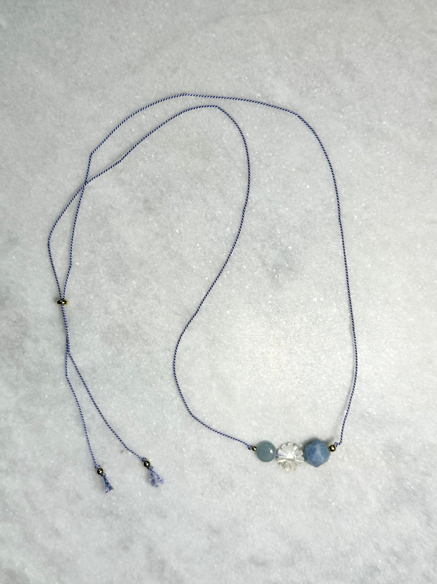 Aquamarine Pendant Necklace - March Birthstone