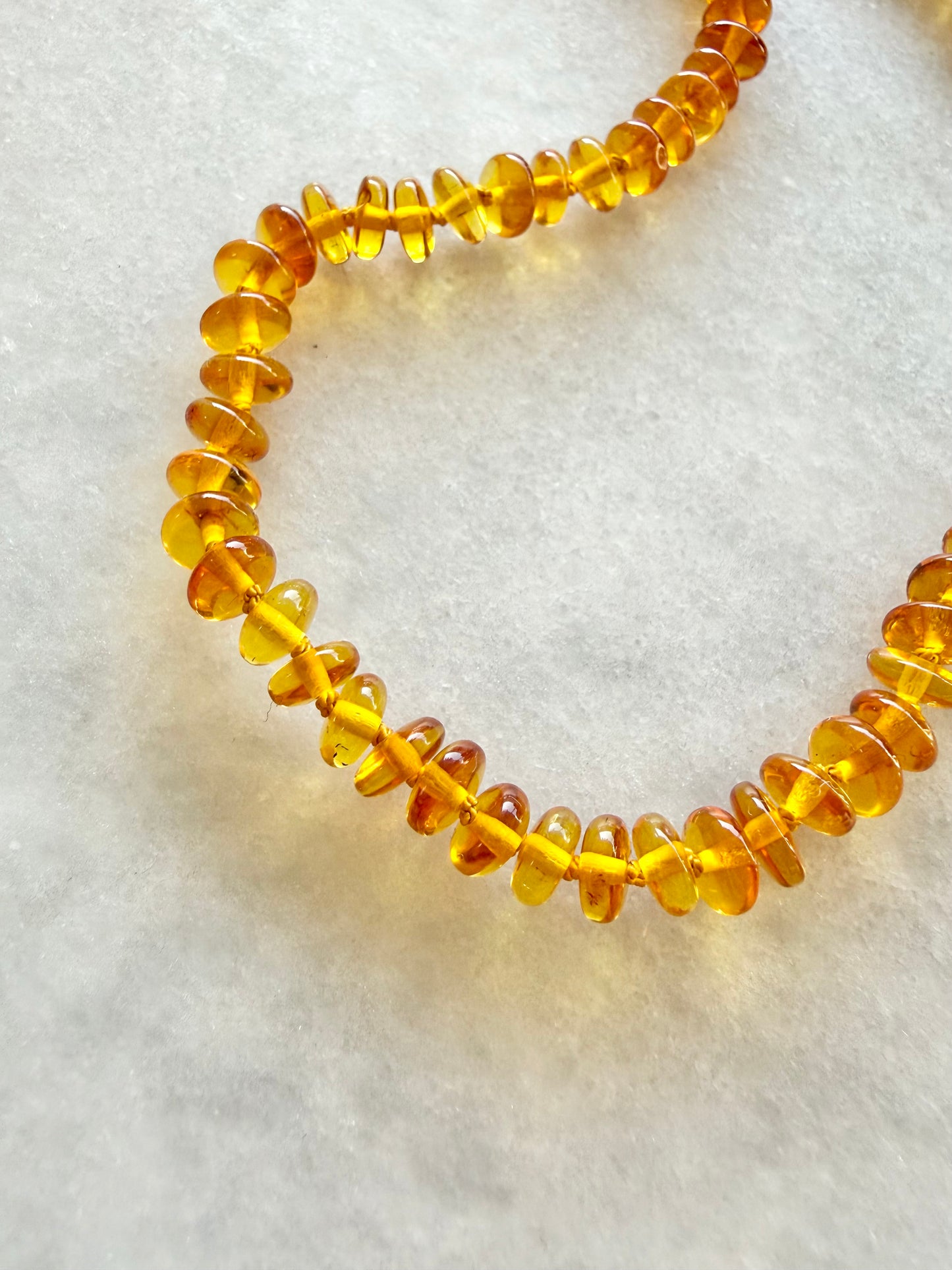 Golden Glow Amber Necklace