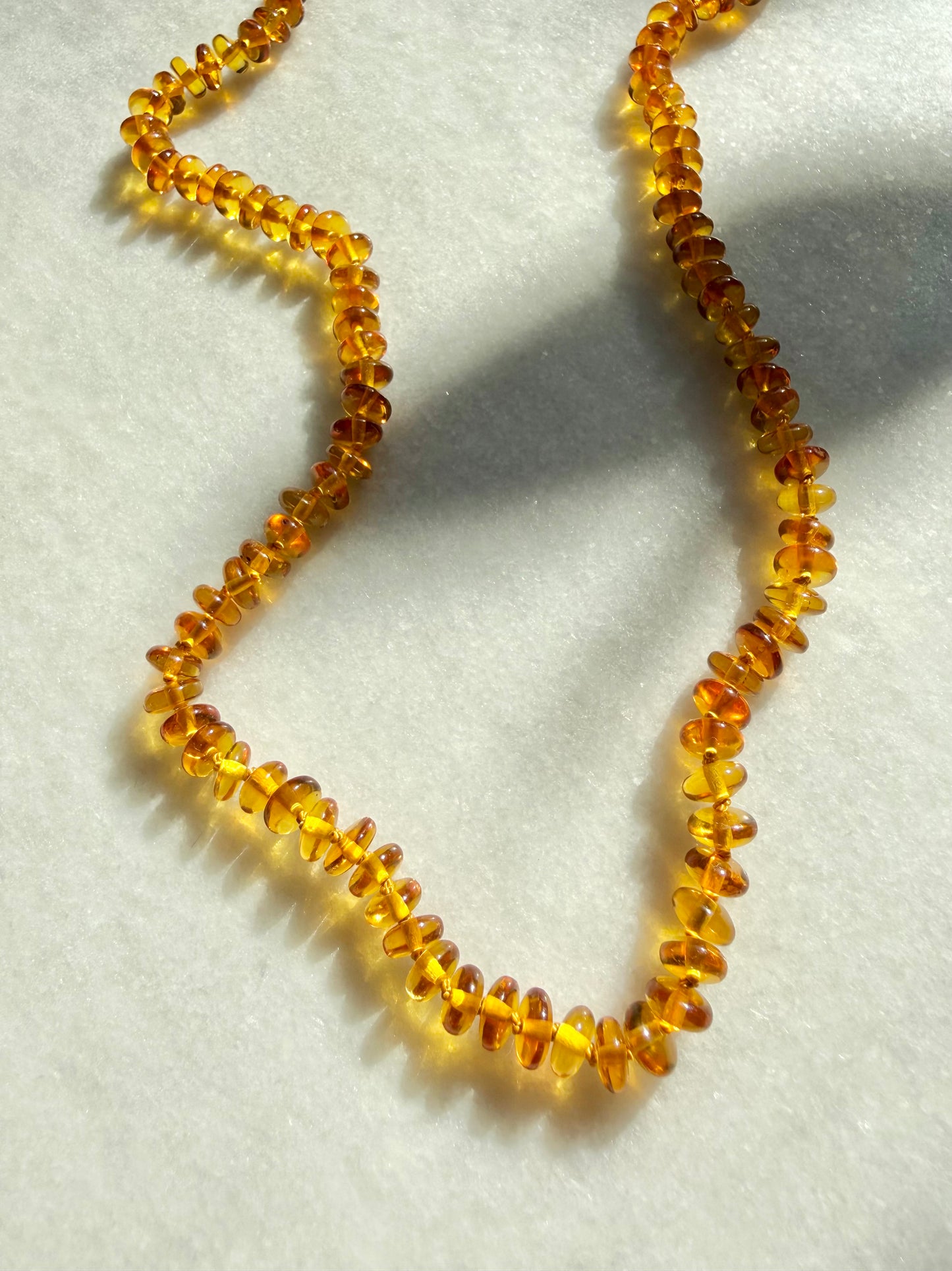 Golden Glow Amber Necklace