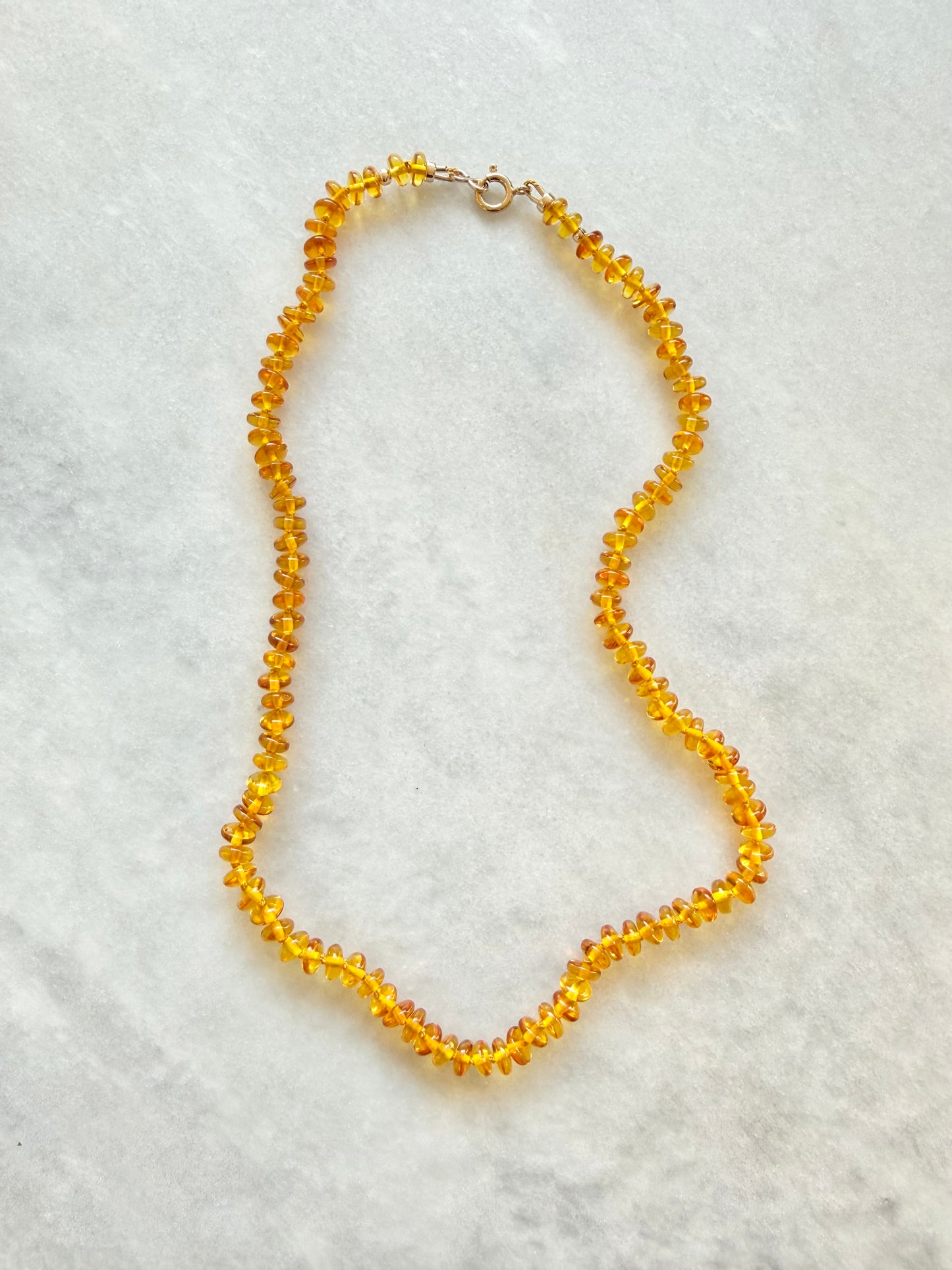 Golden Glow Amber Necklace