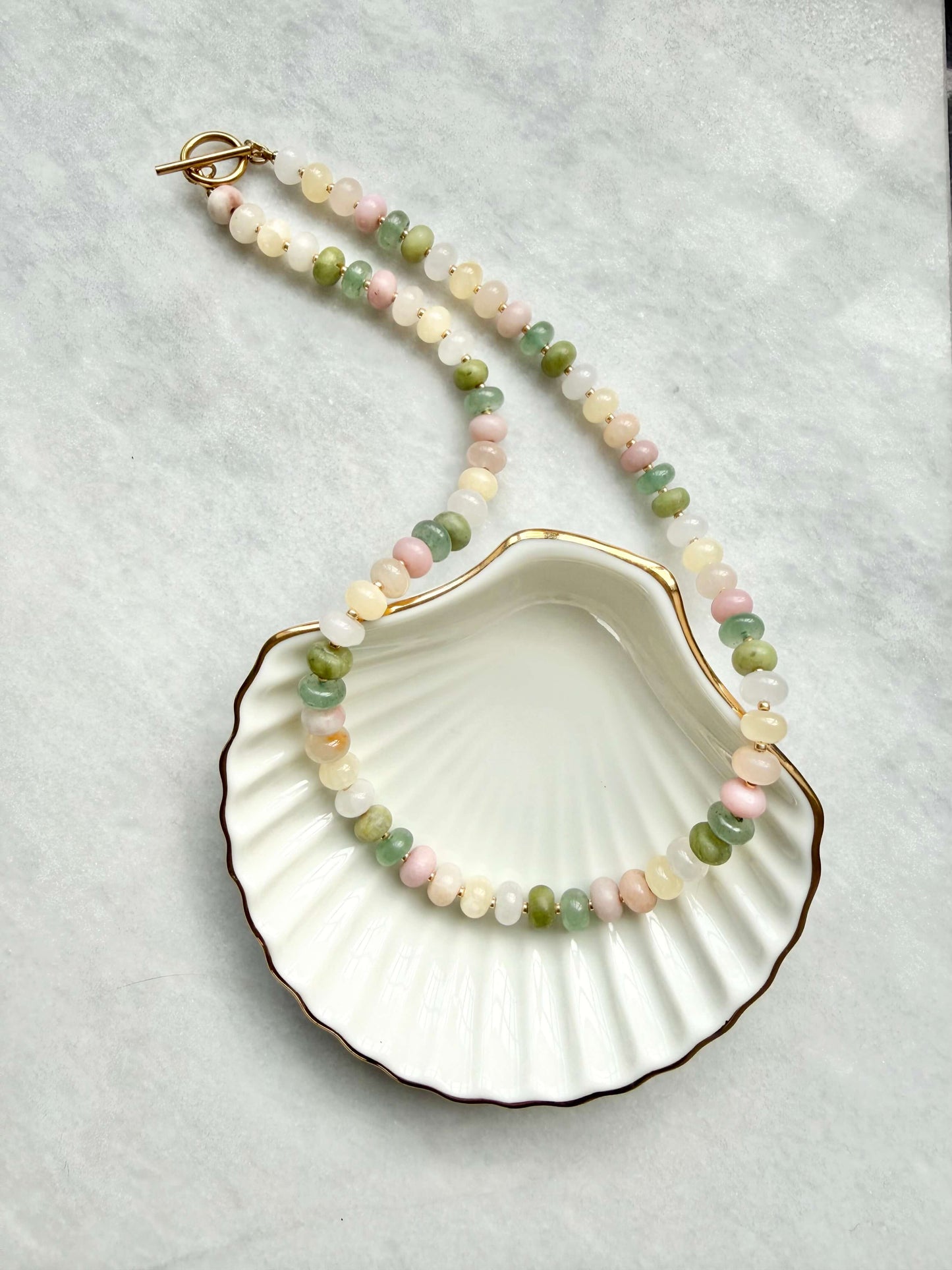 Full Bloom Rondelle Necklace