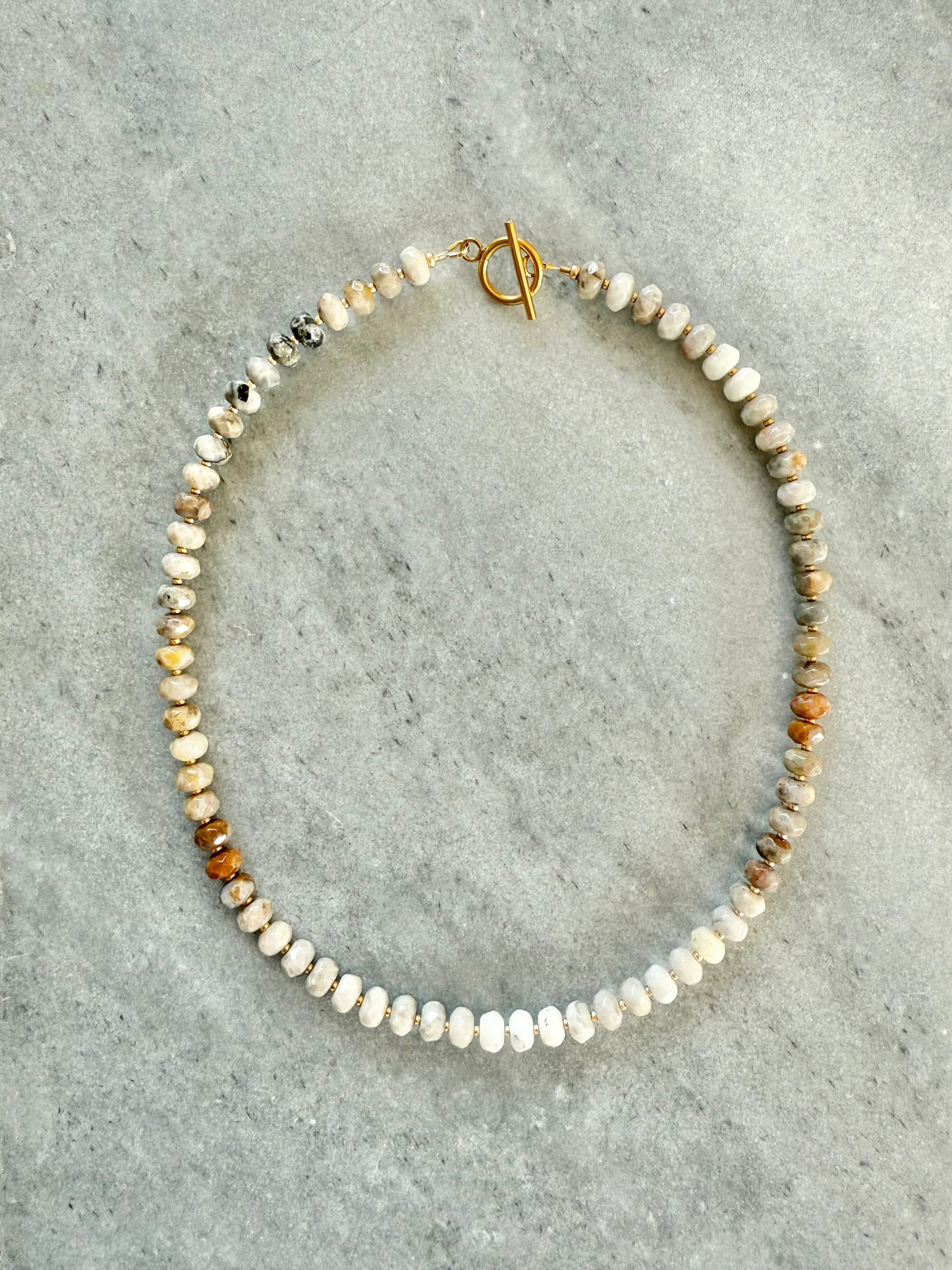 Bostwana Agate Boho Necklace