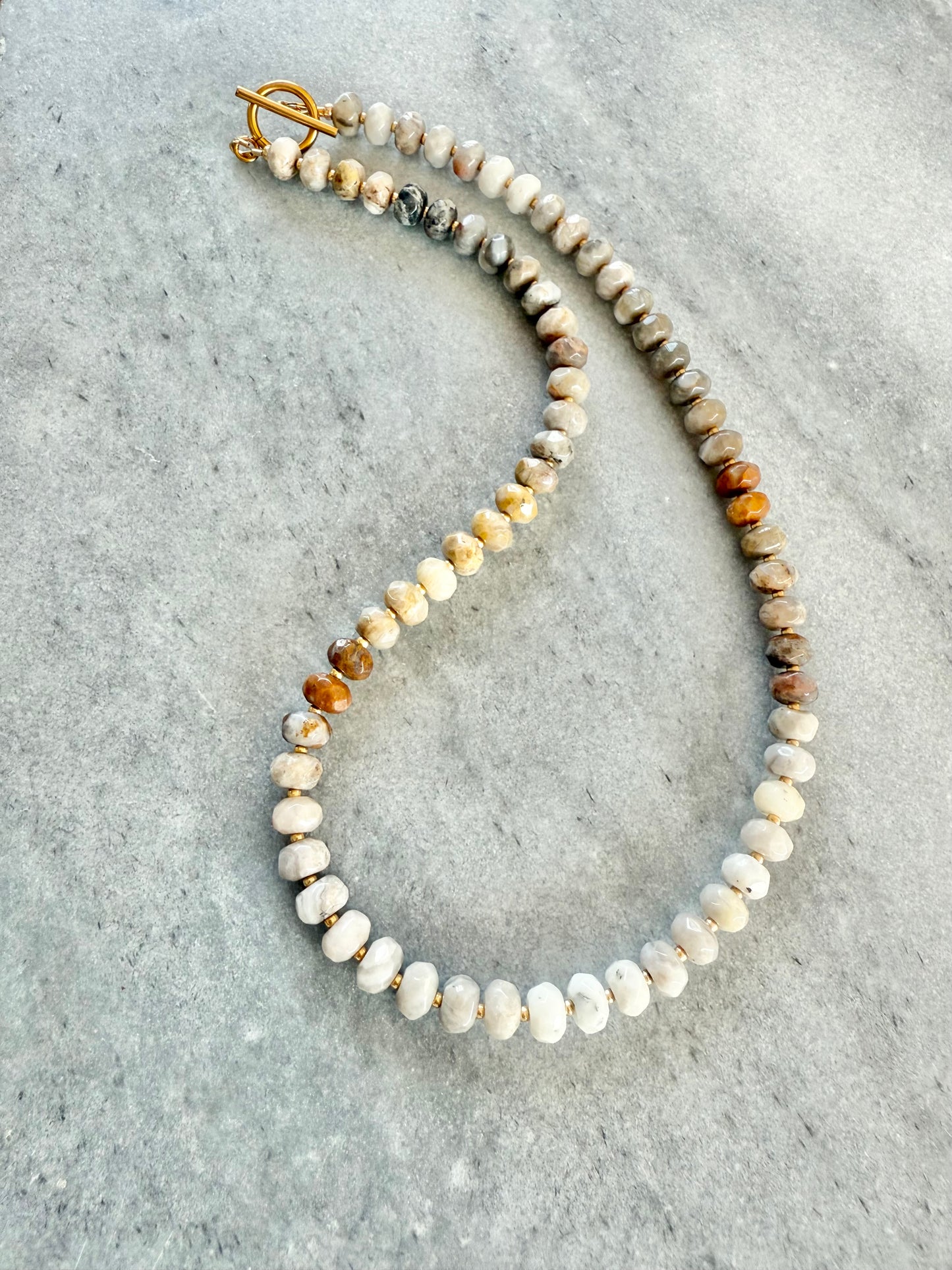Bostwana Agate Boho Necklace
