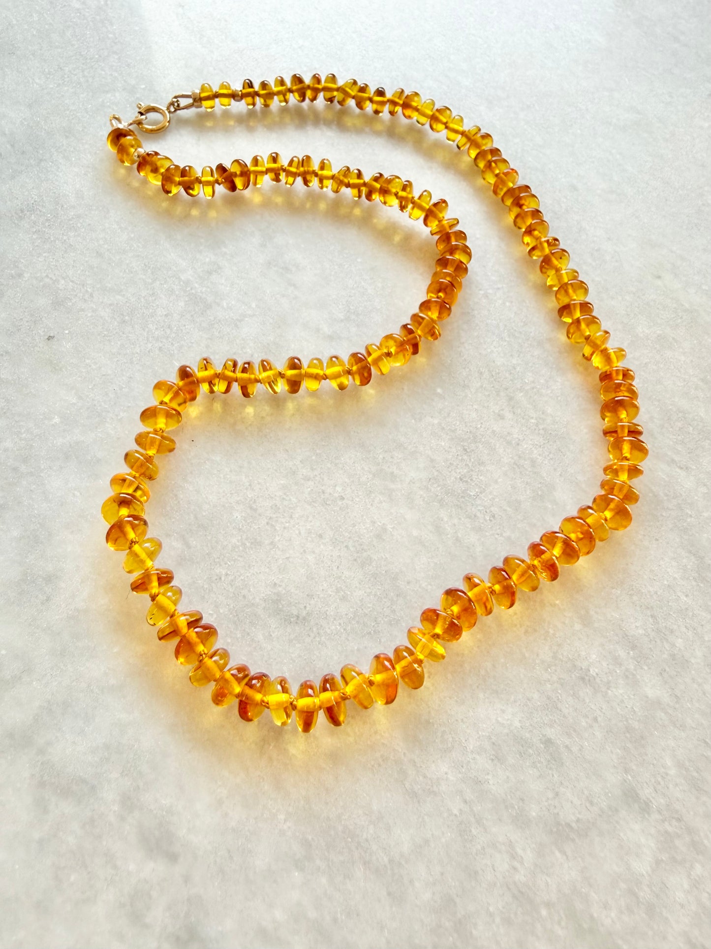 Golden Glow Amber Necklace