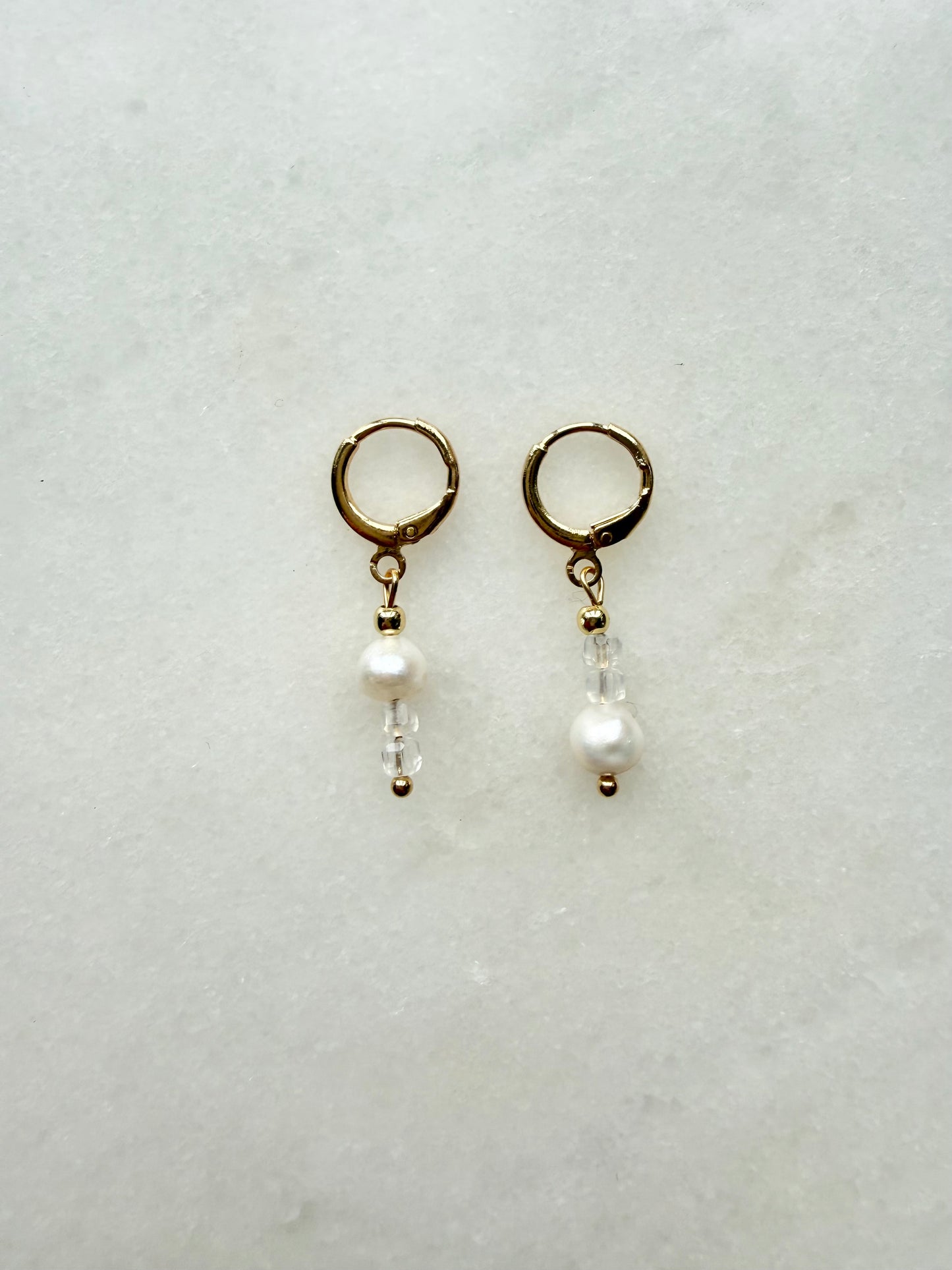 Birthstone Earrings | Natural Gemstone Huggie Hoops