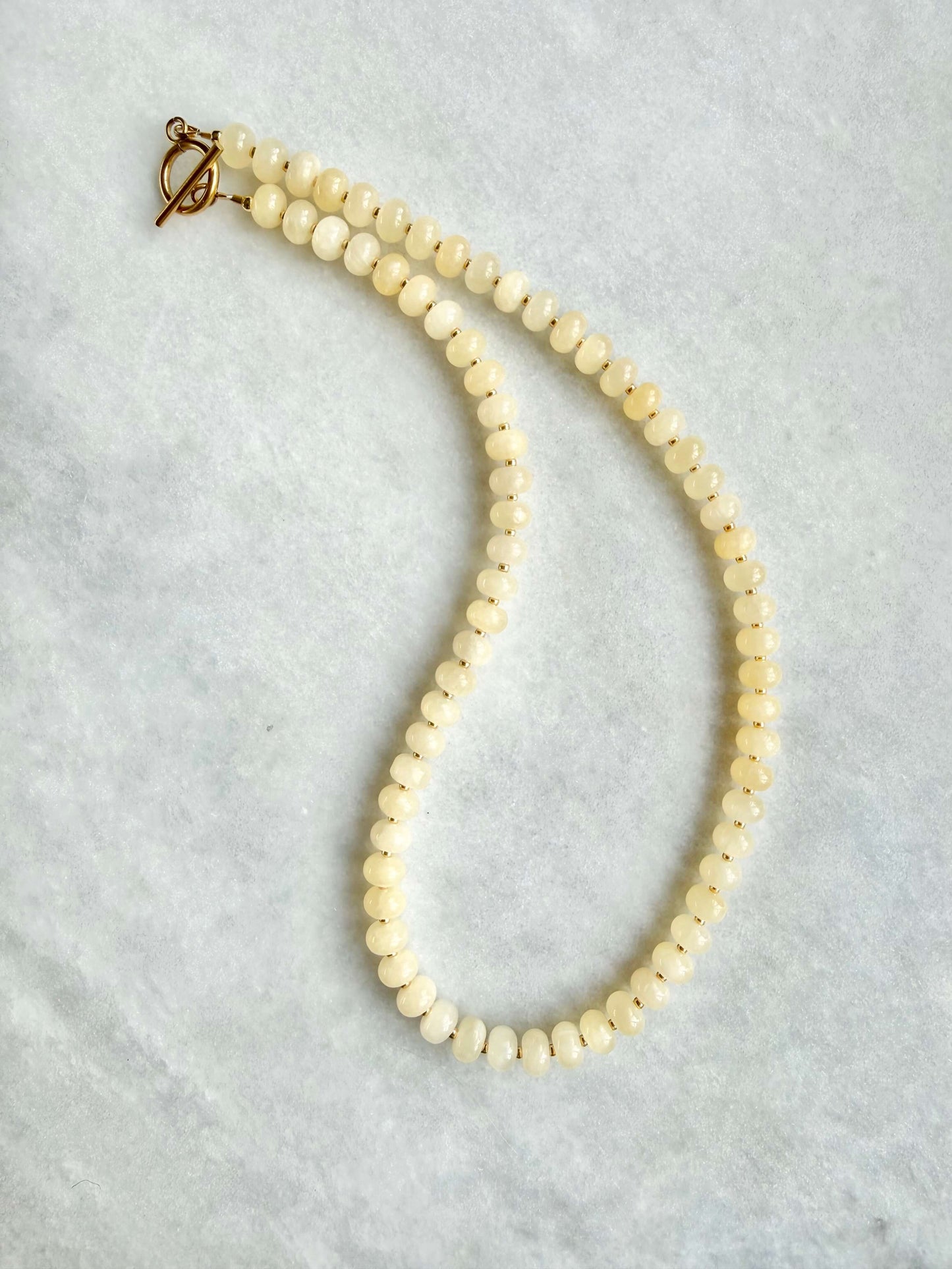 Lemon Blossom Rondelle Necklace