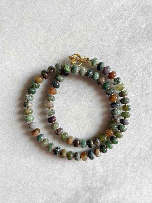 Indian Agate Boho Necklace