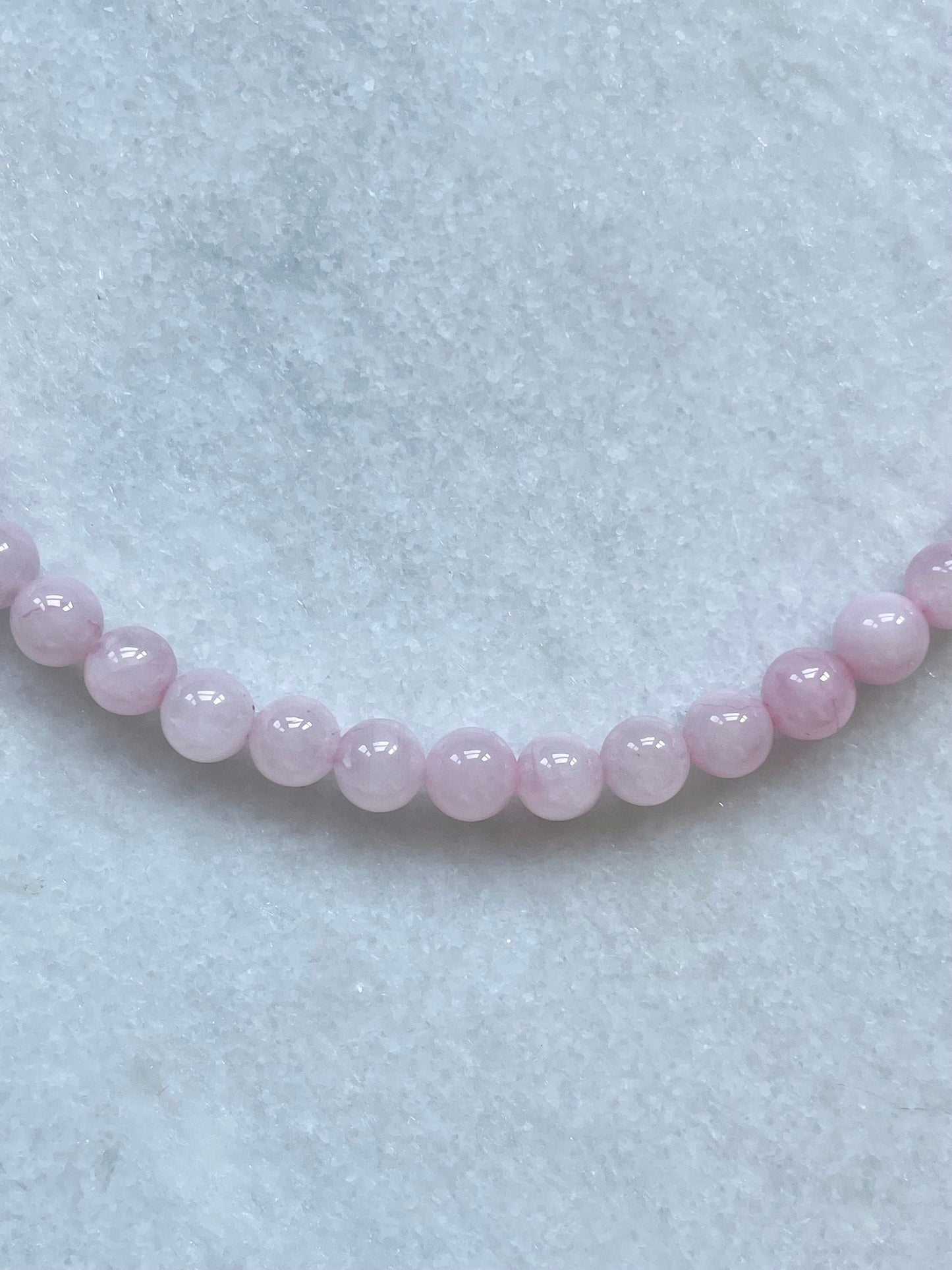 Rose Quartz Love Beaded Necklace / Gold Vermeil