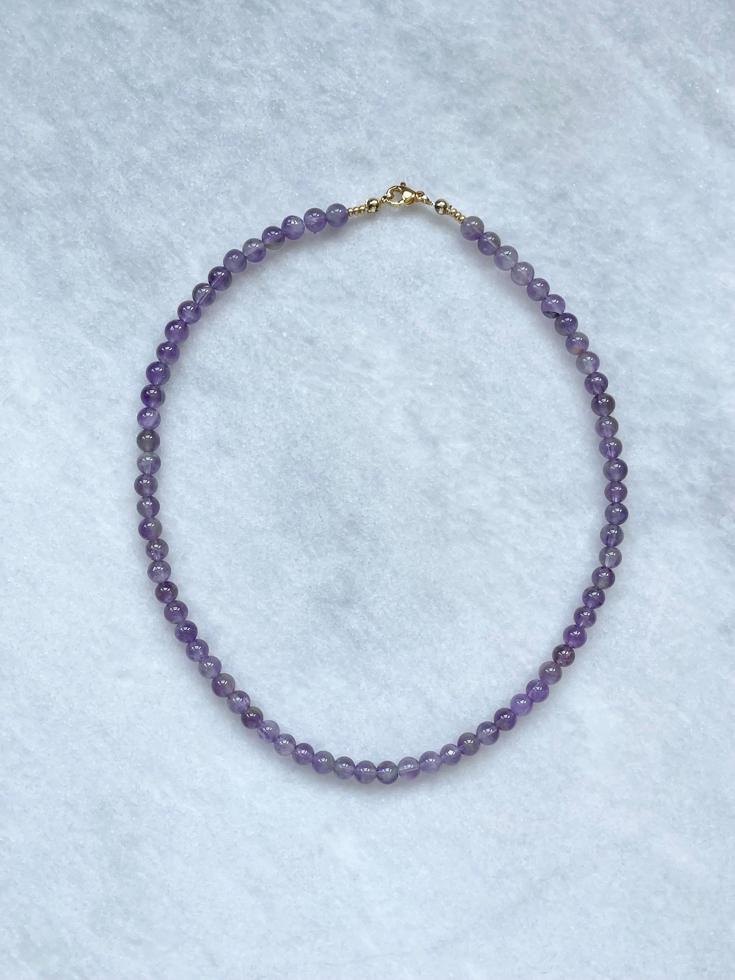 Amethyst Protection Beaded Necklace