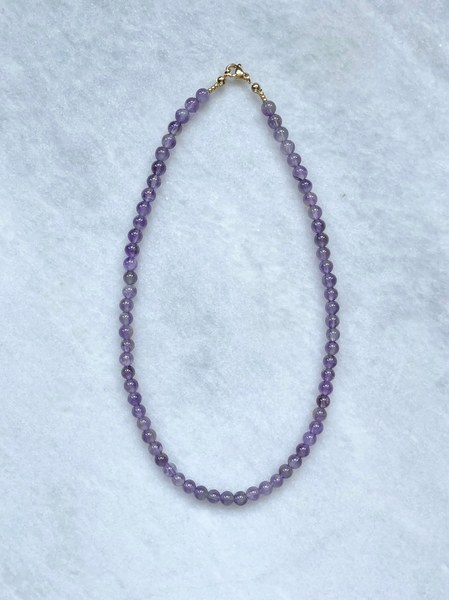 Amethyst Protection Beaded Necklace