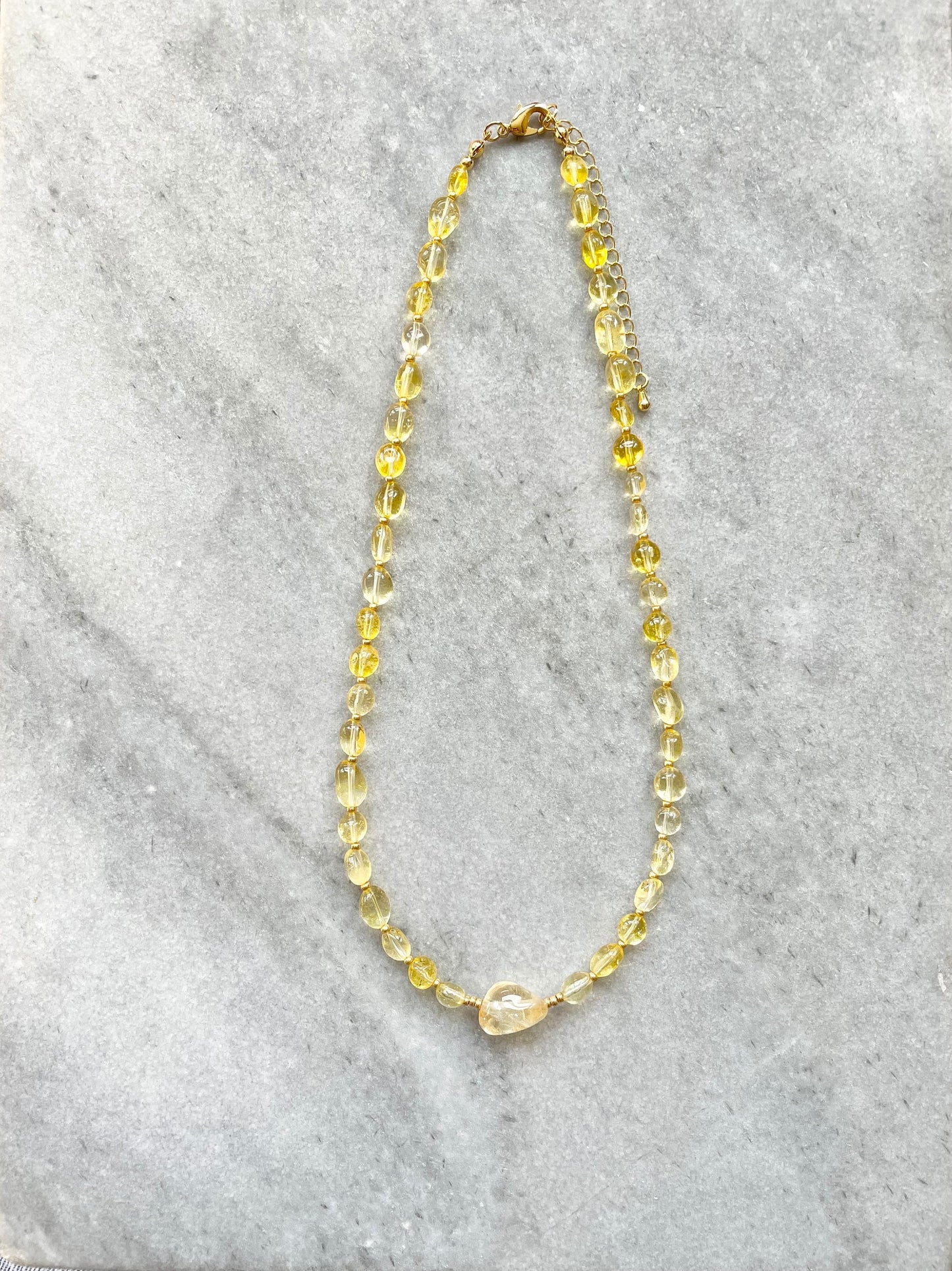 Gold Vermeil Citrine Necklace