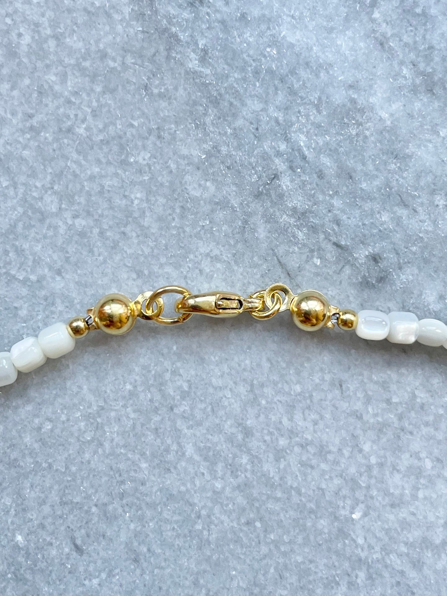 Gold Vermeil Biwa Pearl Necklace