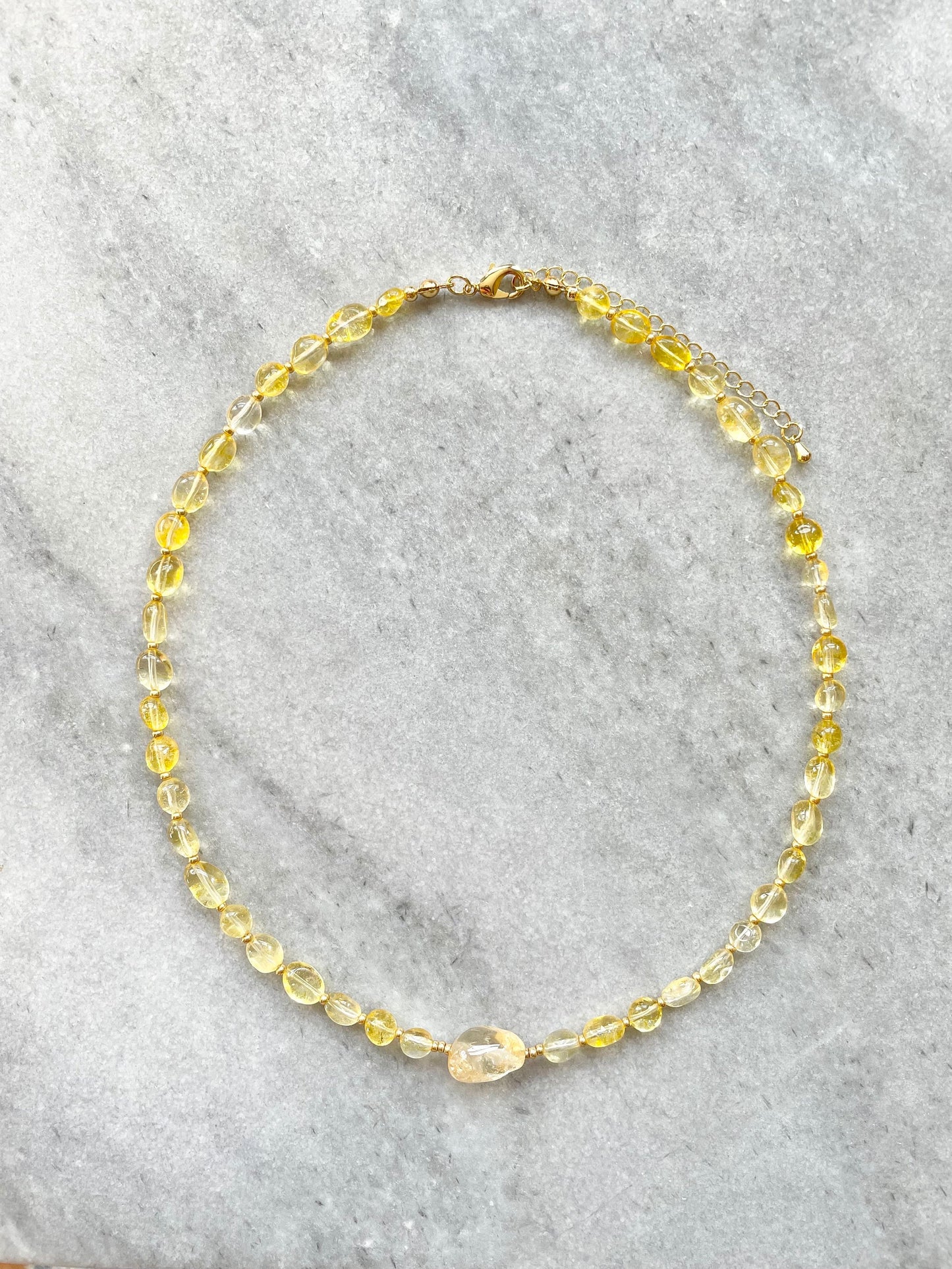 Gold Vermeil Citrine Necklace