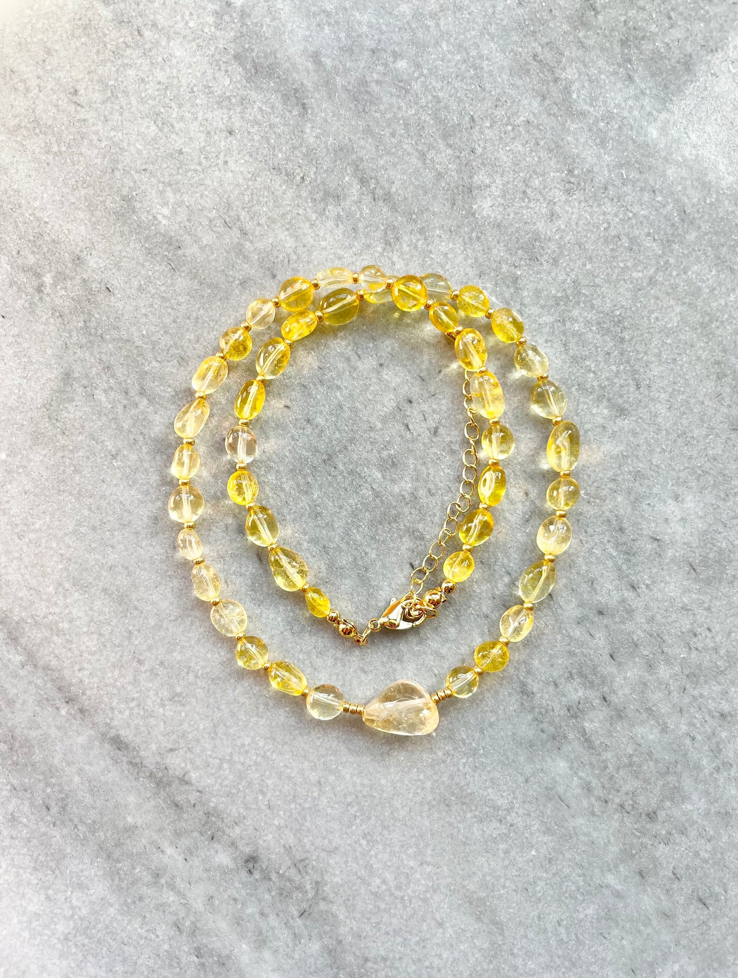 Gold Vermeil Citrine Necklace