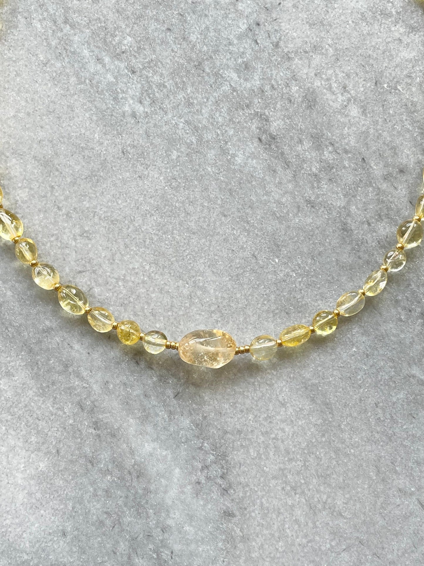 Gold Vermeil Citrine Necklace