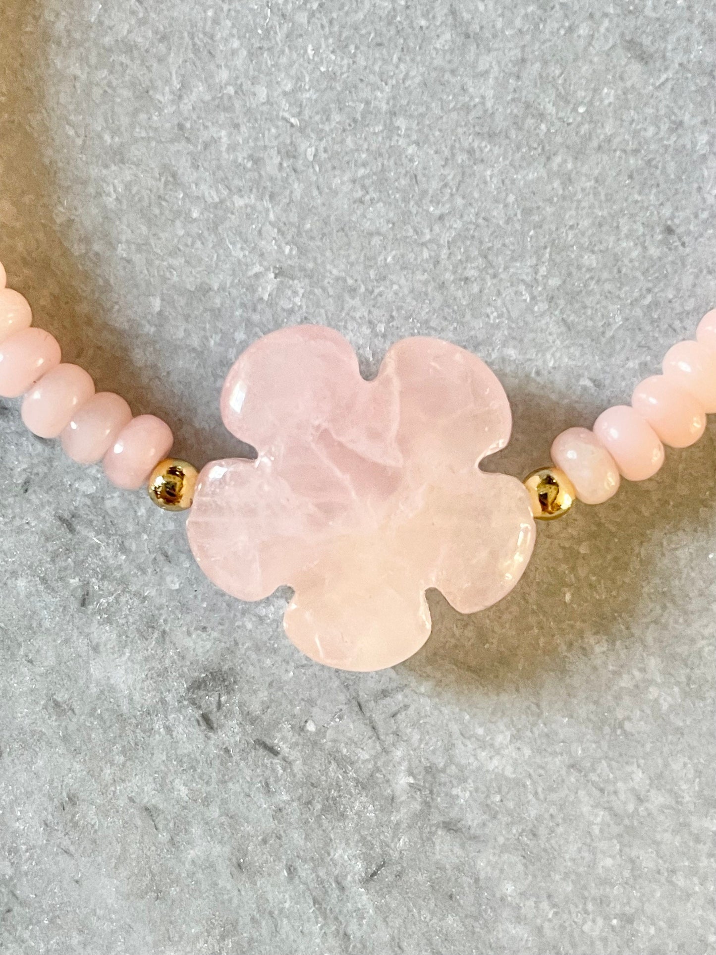 Pink Opal & Rose Quartz Love Bracelet