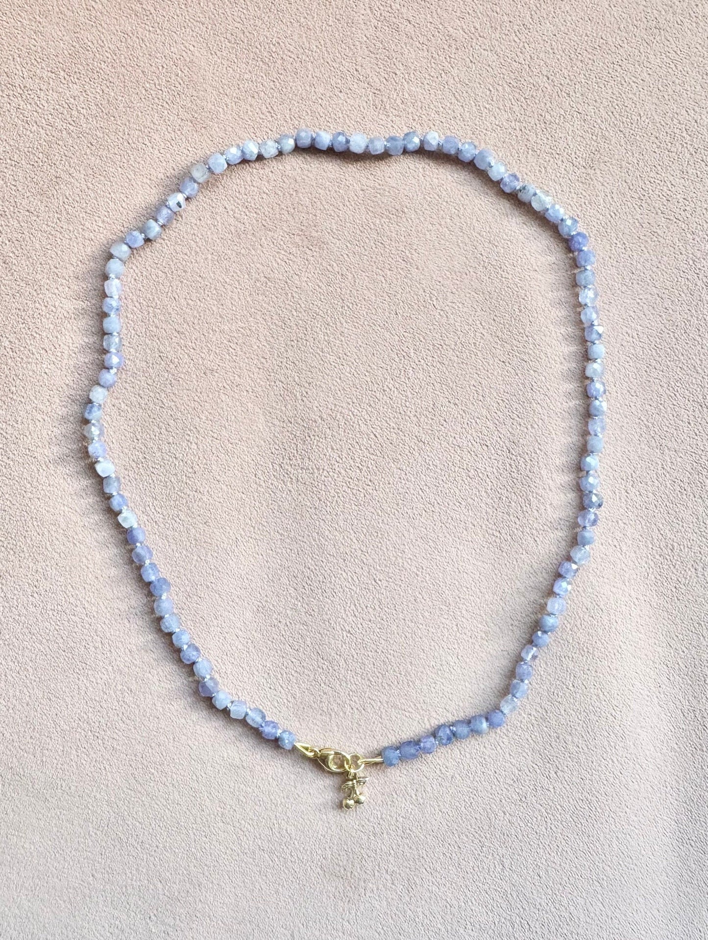 Tanzanite Silk Knotted Serenity Necklace